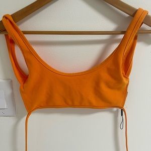 Pretty little things orange crop top